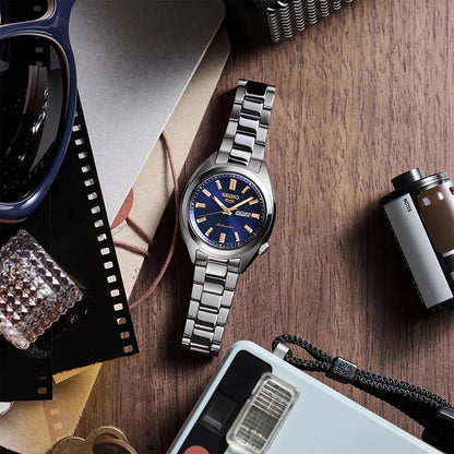 Seiko 5 Sports SRE021K1 dameshorloge automatic blauw 32mm