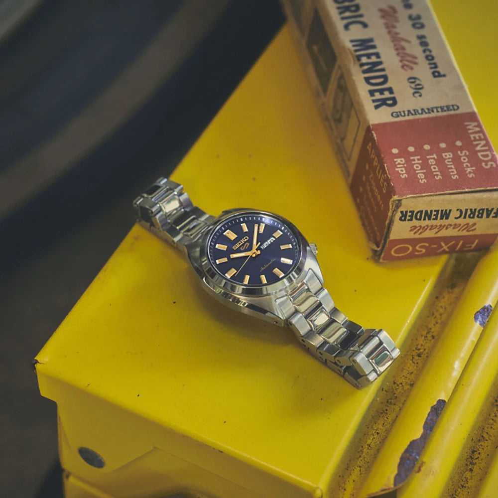 Seiko 5 Sports SRE021K1 dameshorloge automatic blauw 32mm
