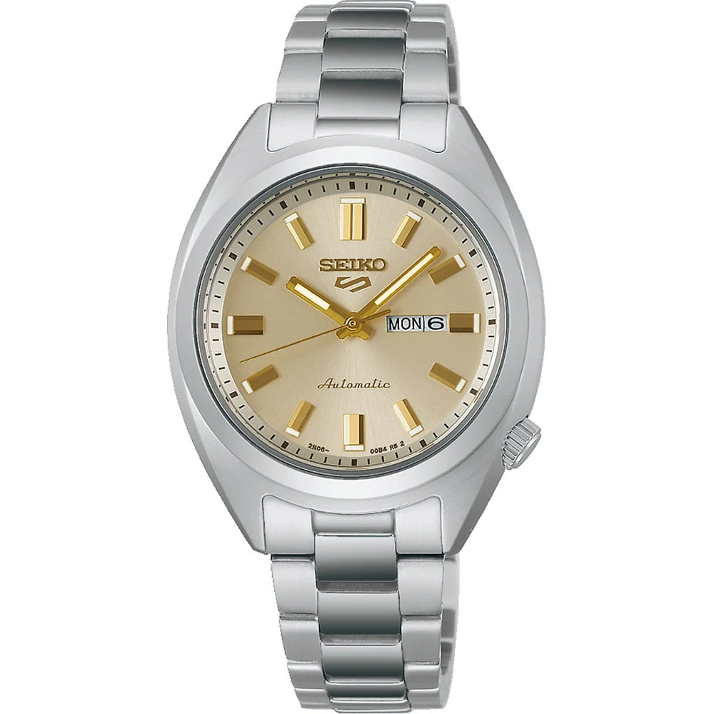 Seiko 5 Sports SRE023K1 dameshorloge automatic champagne 32mm