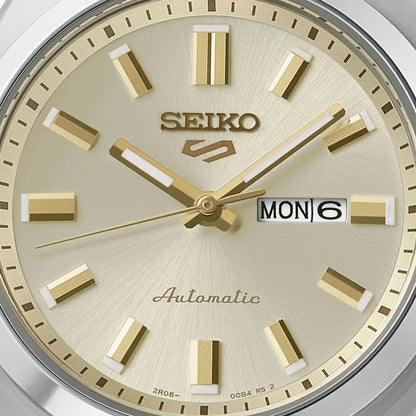 Seiko 5 Sports SRE023K1 dameshorloge automatic champagne 32mm