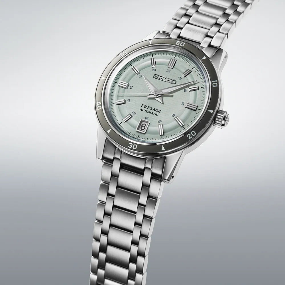 Seiko Presage herenhorloge SRPL71J1 automatic retro mint green