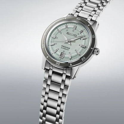 Seiko Presage herenhorloge SRPL71J1 automatic retro mint green