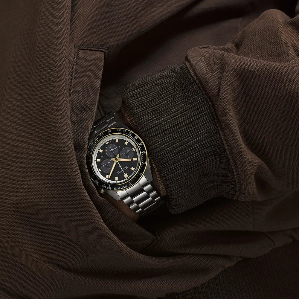 Seiko Prospex horloge SSC941P1 speedtimer heren chrono zwart gold