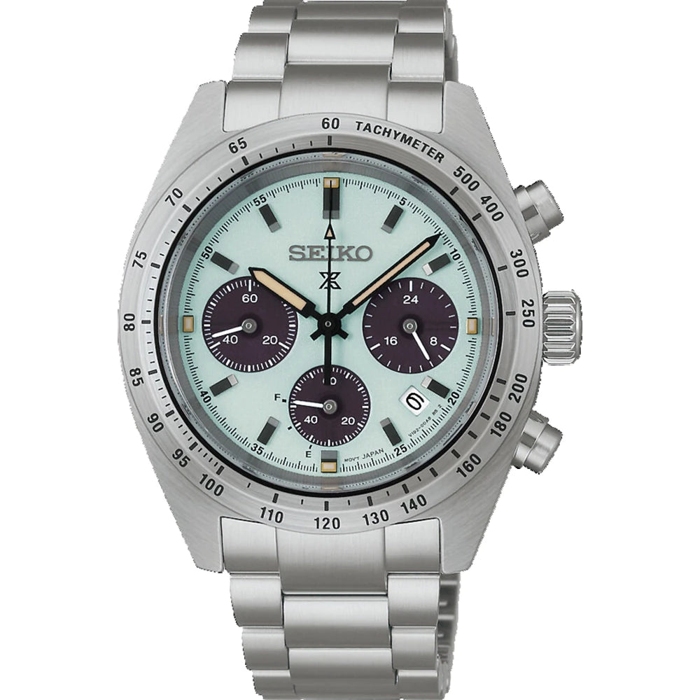 Seiko Prospex horloge SSC965P1 Speedtimer heren chrono groene panda