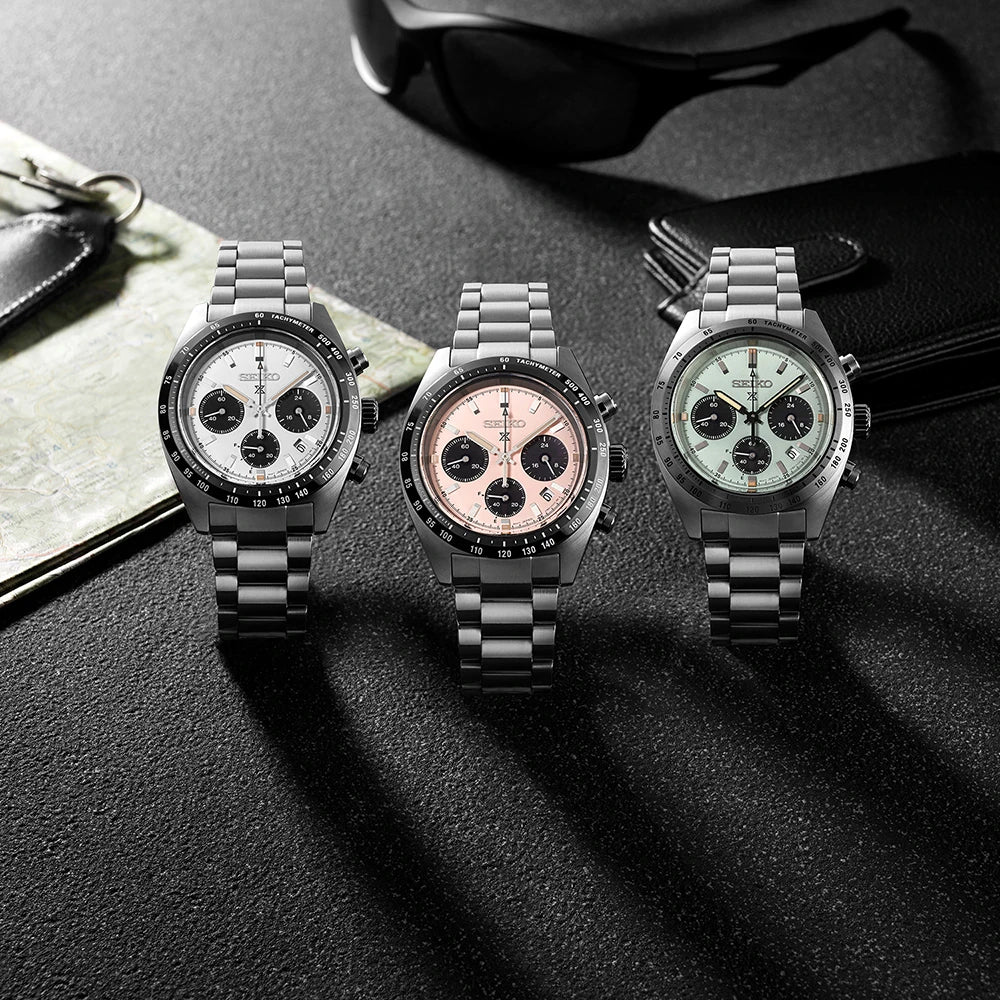 Seiko Prospex horloge SSC965P1 Speedtimer heren chrono groene panda