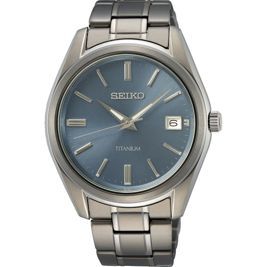 Seiko titanium heren horloge SUR371P1