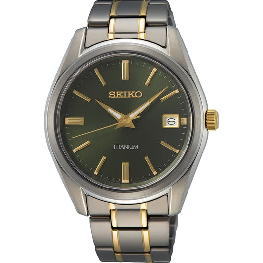 Seiko titanium heren horloge SUR377P1