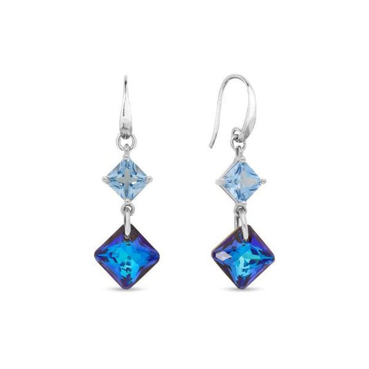 Spark 18k gold plated Silver dangle earrings with Swarovski crystal KWG6431CGS 