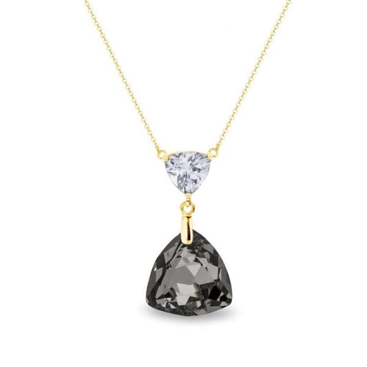 Collier Spark en argent plaqué or 18 carats avec cristaux Swarovski NG26028SF 