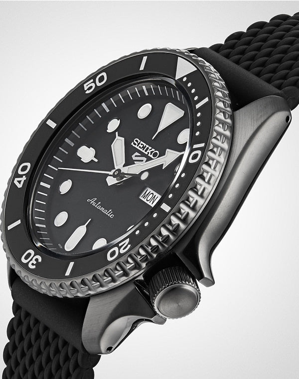 Seiko SRPD65K2 horloge 5 Sports automatic black dial