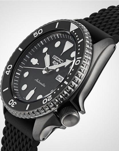 Seiko SRPD65K2 horloge 5 Sports automatic black dial