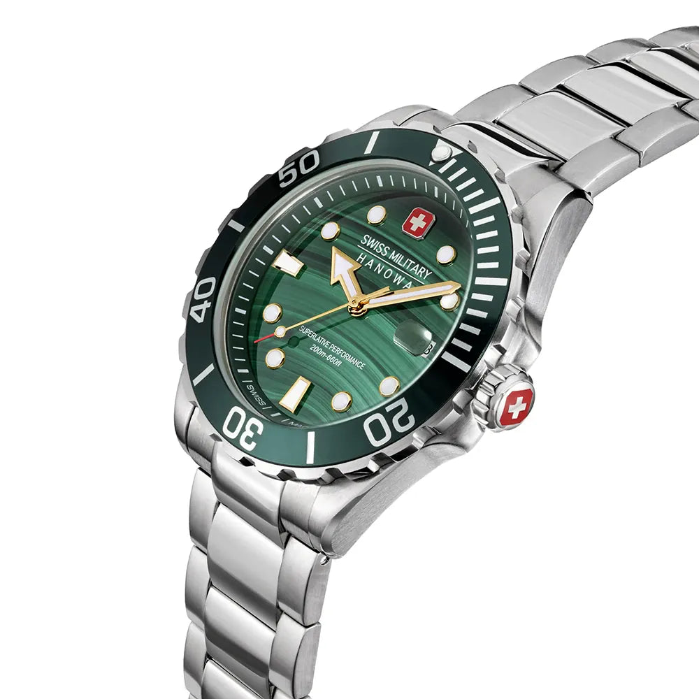 Swiss Military Hanowa Offshore Diver Green Water SMWGH0005804 Limited Edition horloge