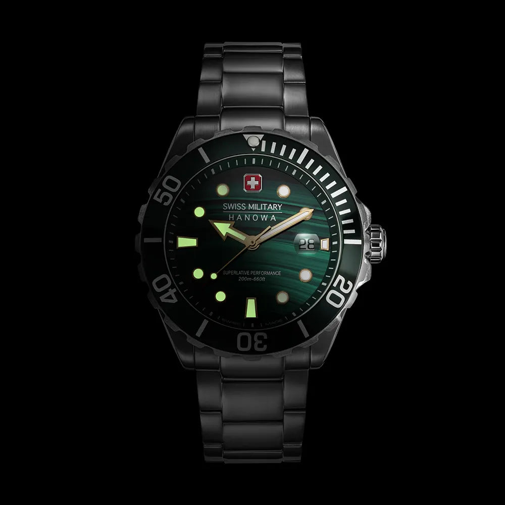 Swiss Military Hanowa Offshore Diver Green Water SMWGH0005804 Limited Edition horloge
