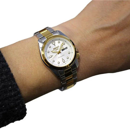 Seiko 5 Sports SRE004K1 dameshorloge automatic bicolor 28mm