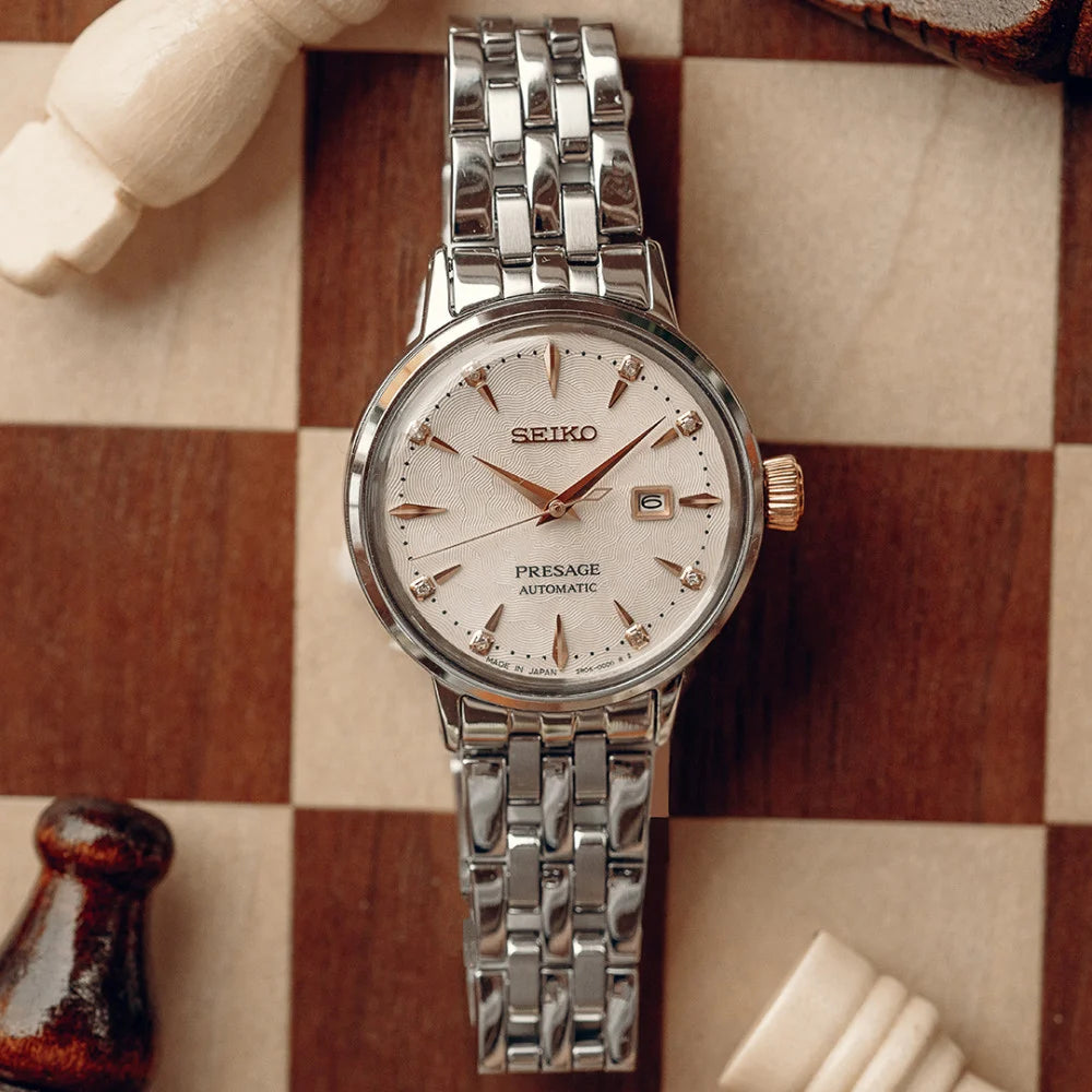 Seiko Presage dameshorloge SRE009J1 Cocktail time rosé accenten